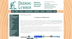 Desktop Screenshot of deeringlumber.com