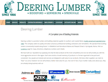 Tablet Screenshot of deeringlumber.com